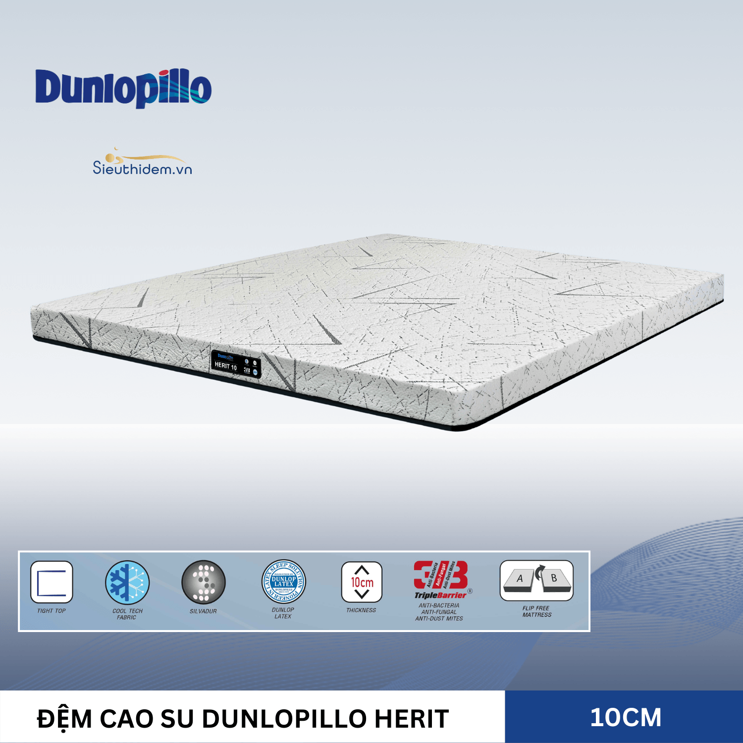 Đệm Cao Su Dunlopillo Herit-1
