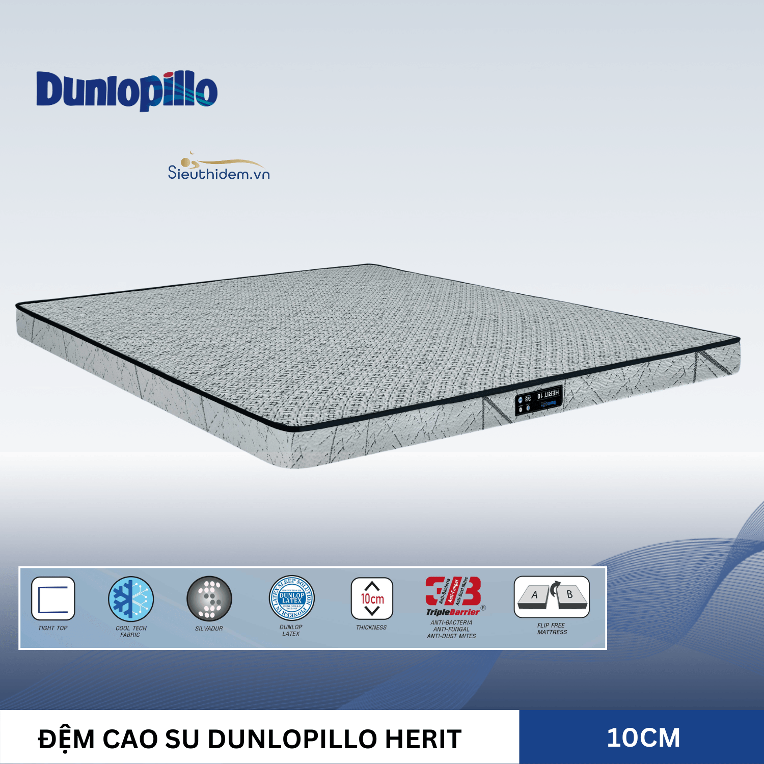 Đệm Cao Su Dunlopillo Herit-2