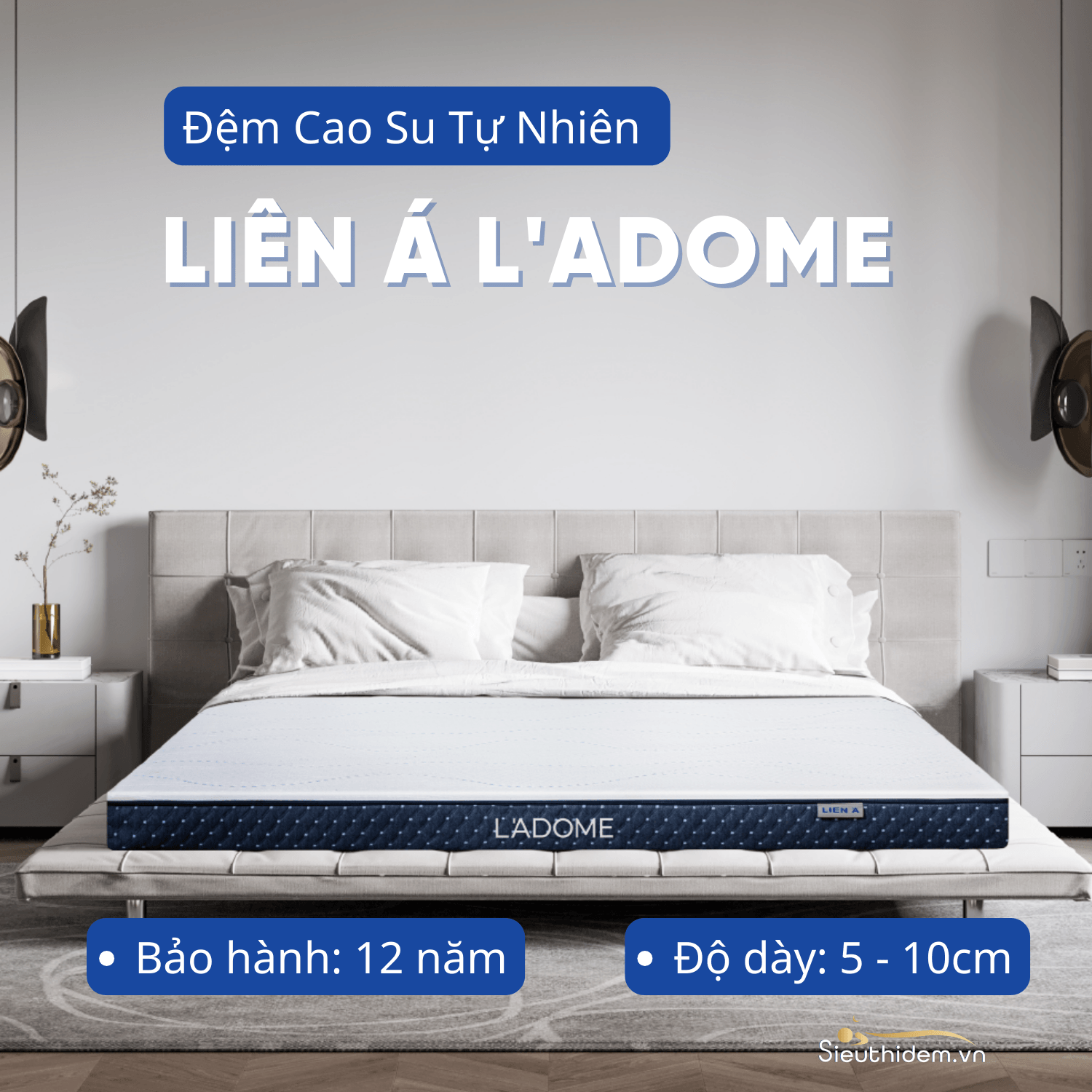 Đệm cao su Liên Á Ladome-0
