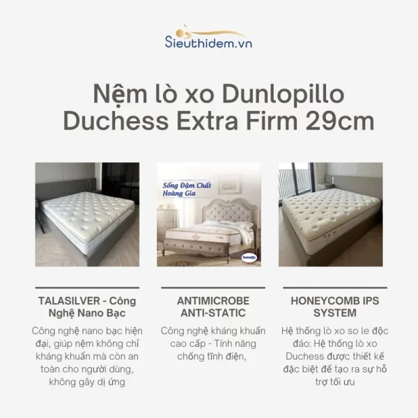 Đệm lò xo Dunlopillo Duchess-10