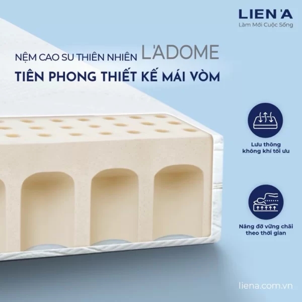 Đệm cao su Liên Á Ladome Cool-6
