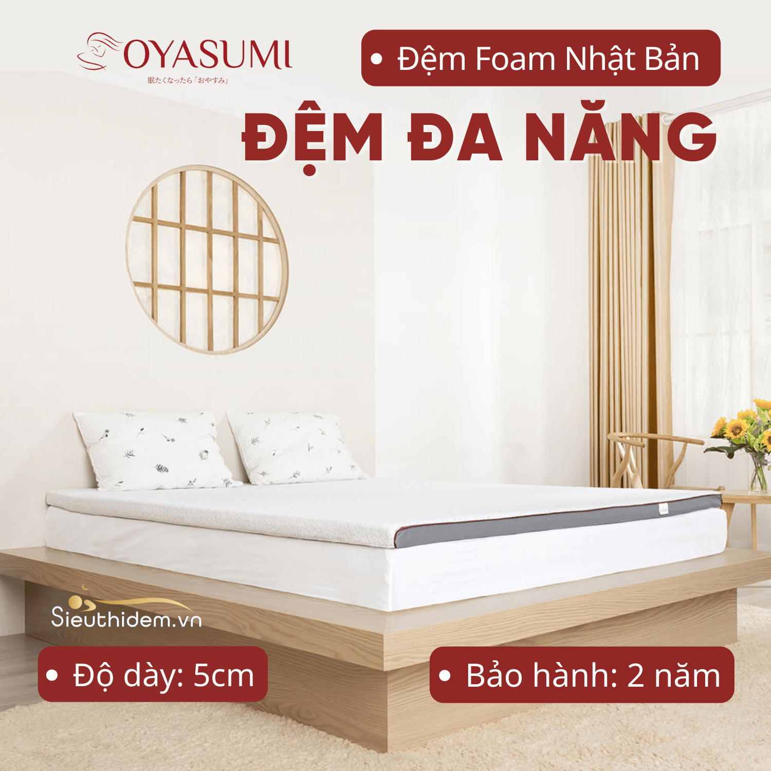 Topper đa năng Inoac Oyasumi-0