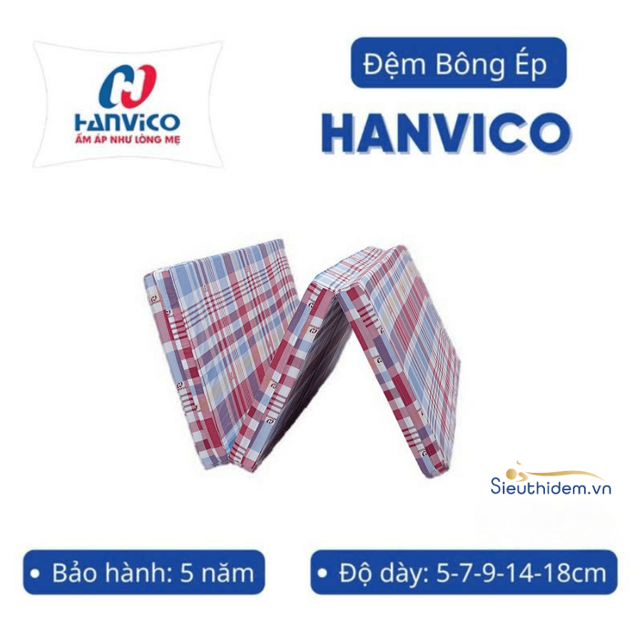 Đệm bông chống khuẩn Hanvico-0