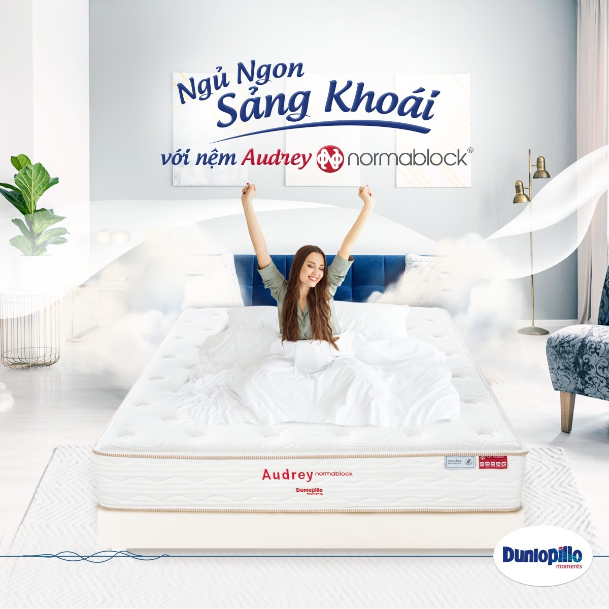 Đệm lò xo Dunlopillo Audrey-5