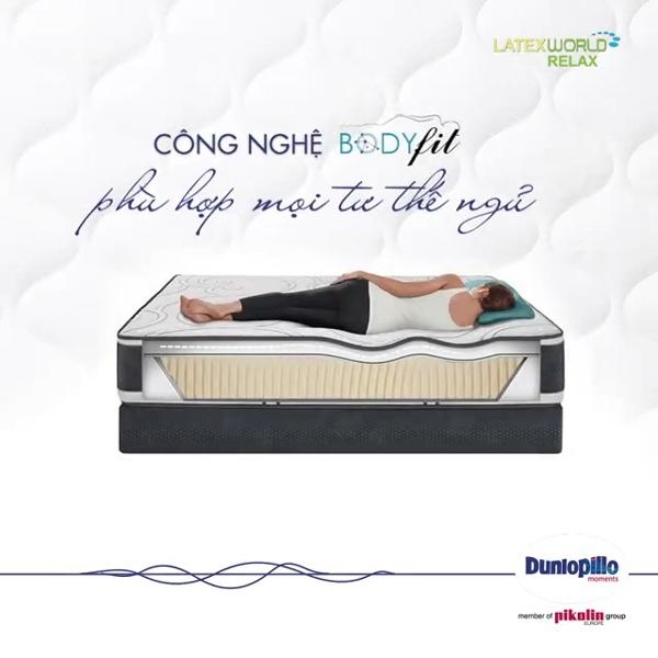 Đệm cao su Dunlopillo Latex World Pure Fresh dày 20cm-19