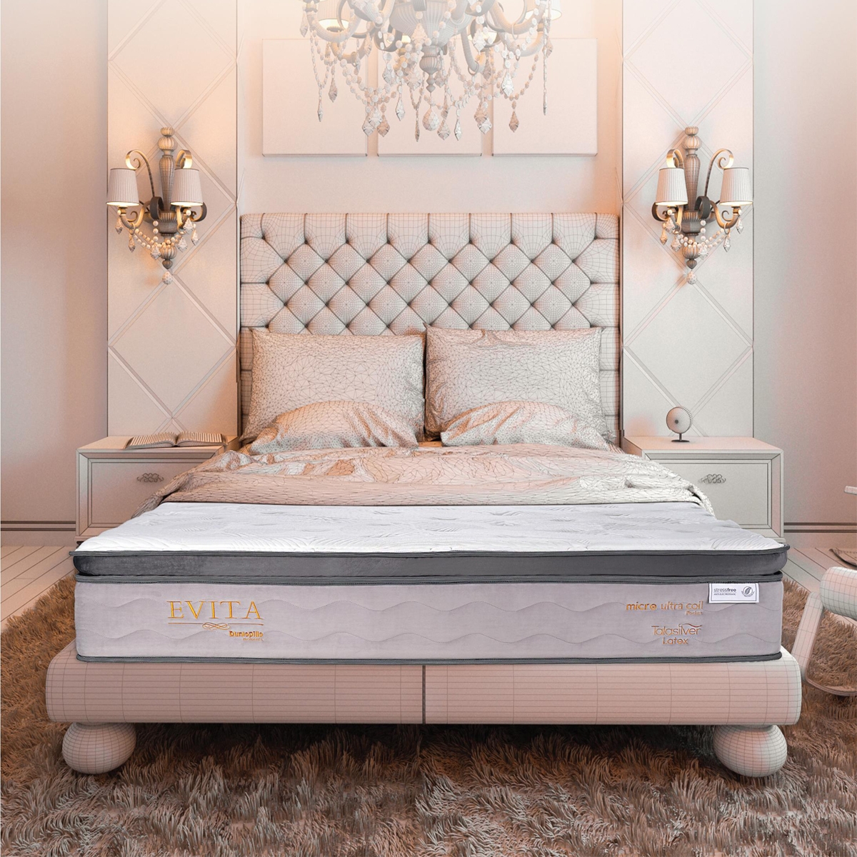 Đệm lò xo Dunlopillo Evita-10