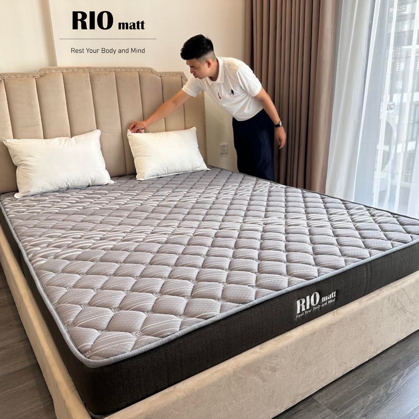 Đệm cao su tổng hợp Kim Cương Rio Matt-7