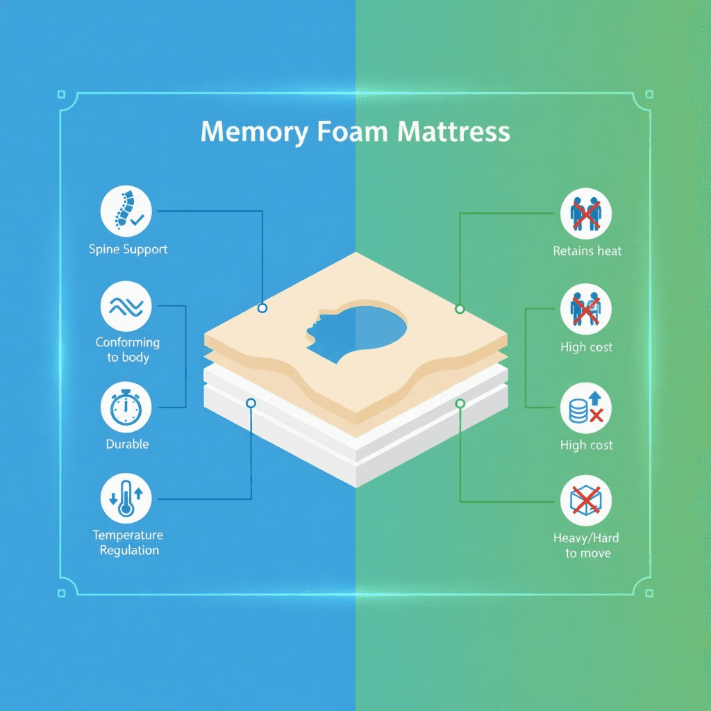 💭 Đệm Memory Foam Là Gì? Ưu Nhược Điểm & Cách Chọn Chuẩn Chuyên Gia 2025