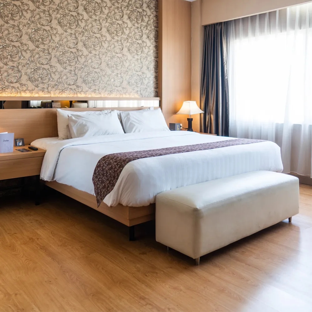 Bộ chăn ga T300 kẻ sọc 3cm (160 x 200)-0