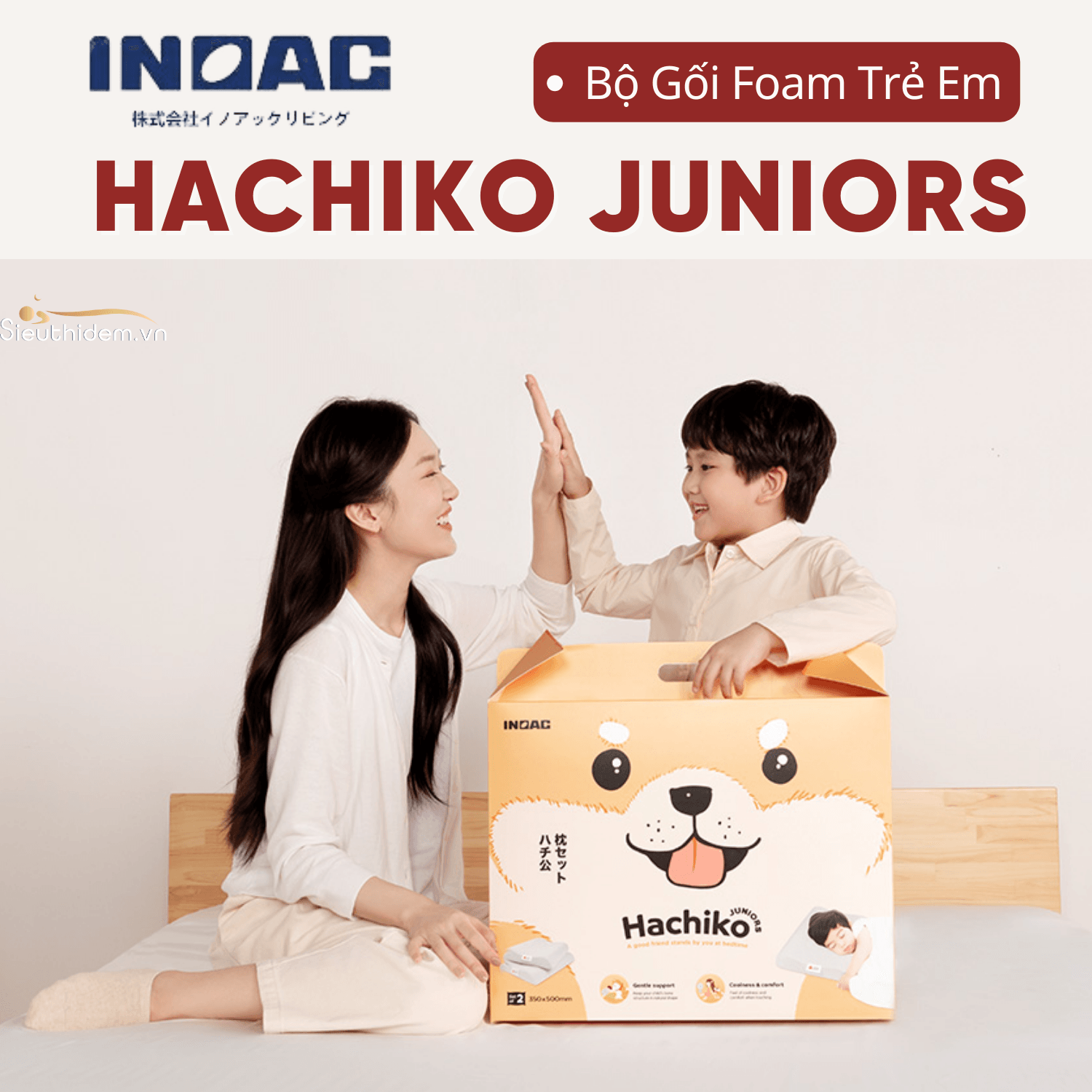 Bộ gối Foam Trẻ Em Hachiko Juniors-1