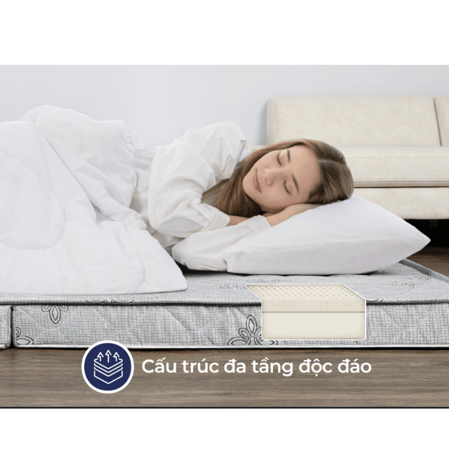 Đệm cao su Liên Á Hybrid IKI Flip-1