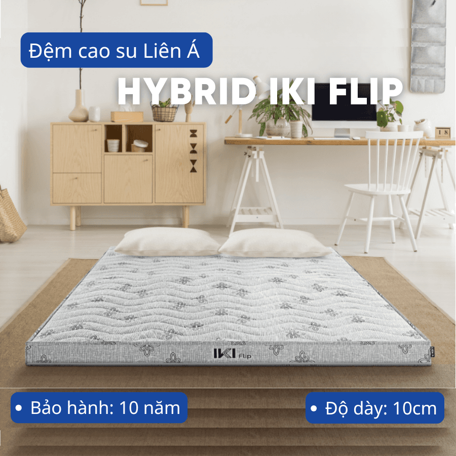 Đệm cao su Liên Á Hybrid IKI Flip