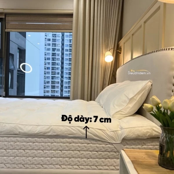 Đệm tăng tiện nghi micro gel giả lông vũ-9