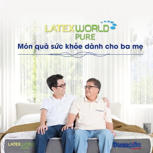 Đệm cao su Dunlopillo Latex World Pure-10