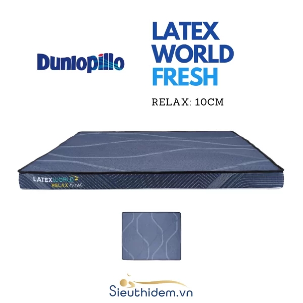 Đệm cao su Dunlopillo Latex World Relax Fresh dày 10cm-1