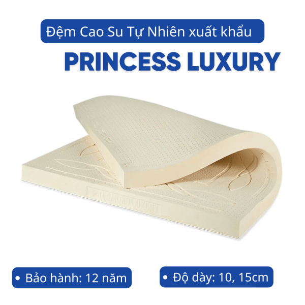 Đệm cao su Kim Cương xuất khẩu Princess Luxury-0