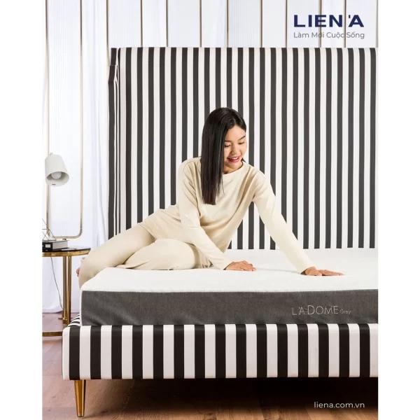 Đệm cao su Liên Á than hoạt tính Ladome Grey-9