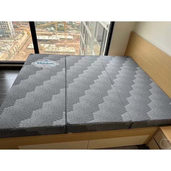 Đệm bông ép cao su Kim Cương Titanium-2