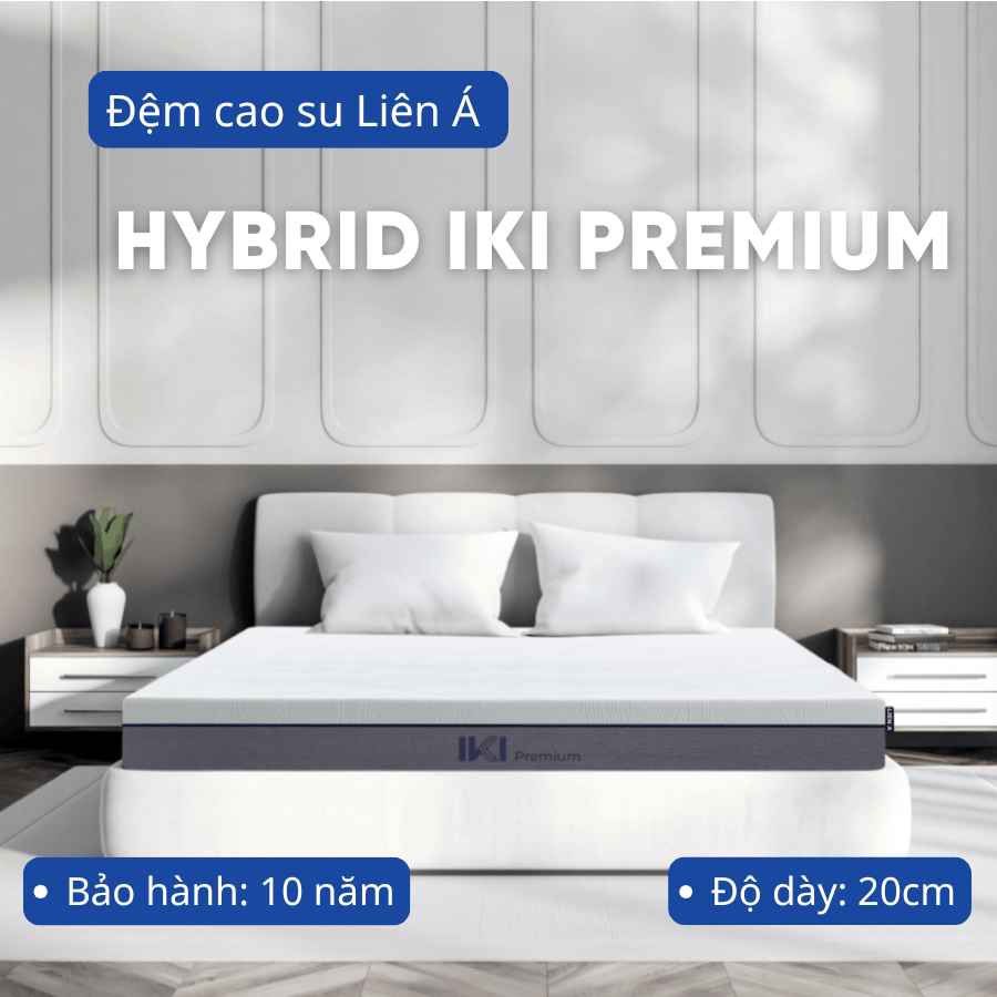 Đệm cao su Liên Á Hybrid IKI Premium 20 cm (140 x 200)-0