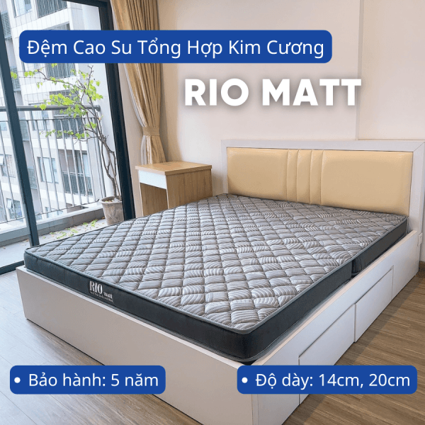 Đệm cao su tổng hợp Kim Cương Rio Matt-0