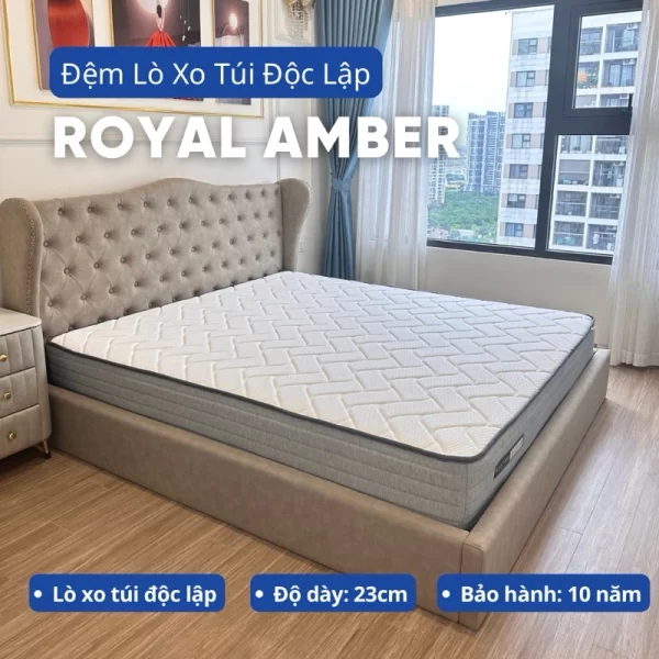 Đệm lò xo túi độc lập Royal Amber-0