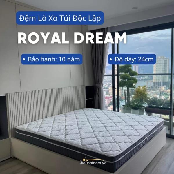 Đệm lò xo túi độc lập Royal Dream (180 x 200)