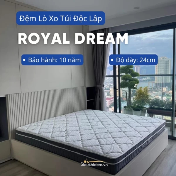Đệm lò xo túi độc lập Royal Dream (200 x 220)-0