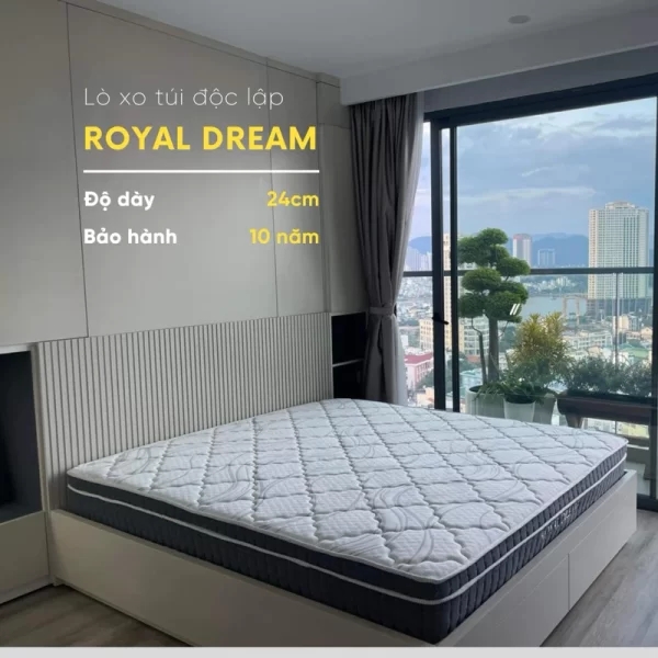 Đệm lò xo túi độc lập Royal Dream-1