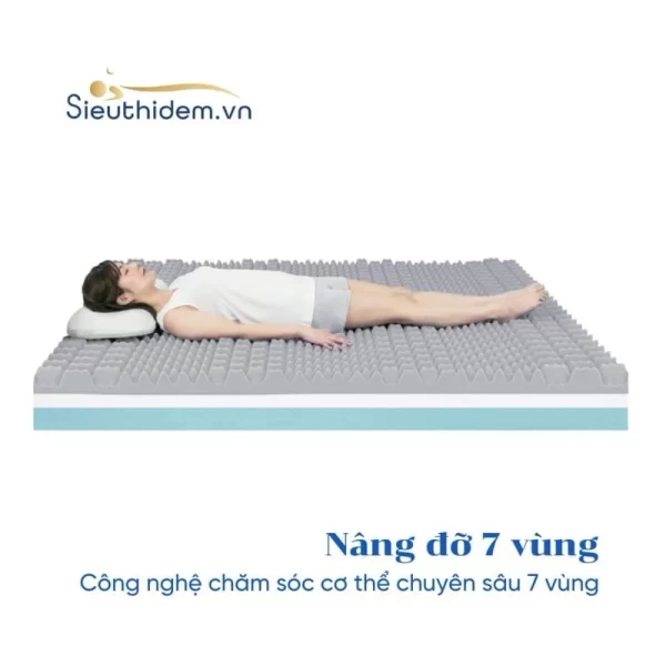 Đệm foam đa tầng Massage Inoac Oyasumi 7 zone-5