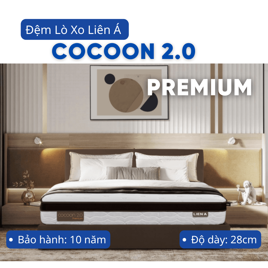 ĐỆM LÒ XO LIÊN Á COCOON 2.0 PREMIUM-0