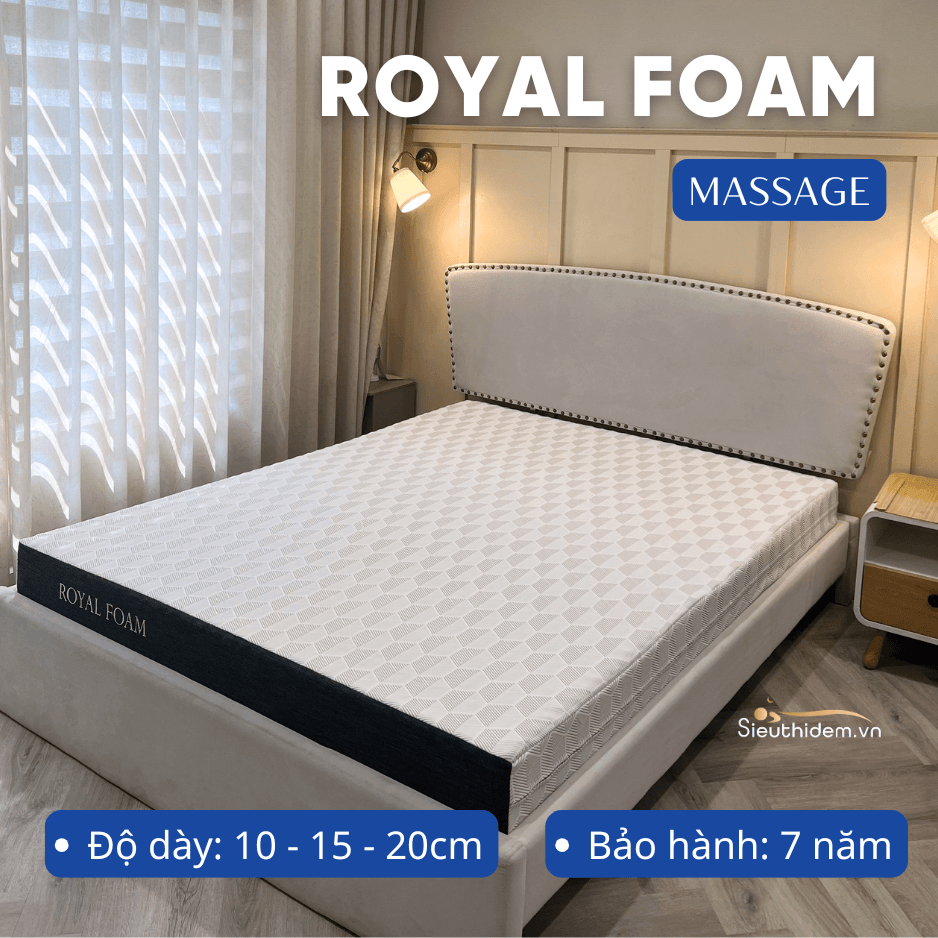 Đệm foam đa tầng Royal Foam Massage 10 cm (140 x 200)-0