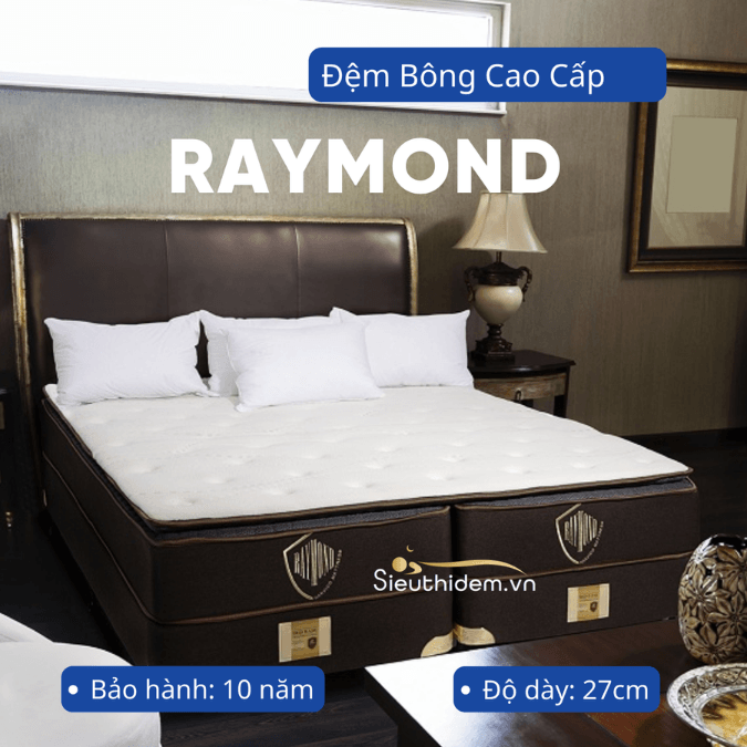 Đệm bông Hanvico cao cấp Raymond (140 x 200)-0