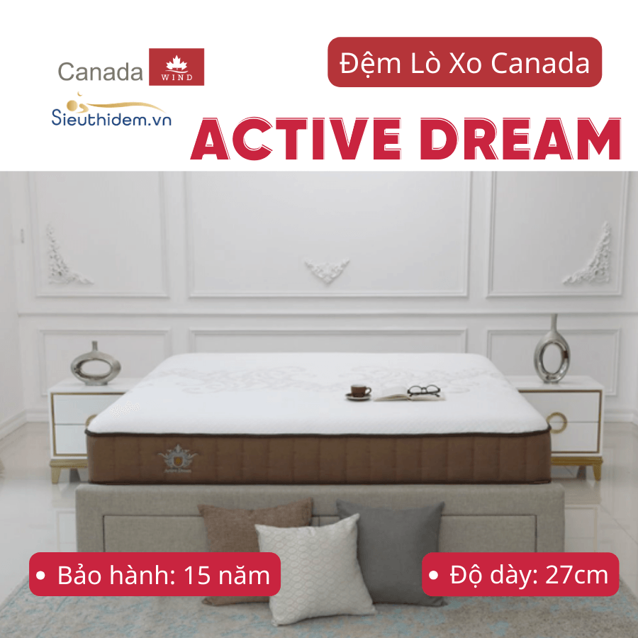 Đệm lò xo Canada Active Dream (140 x 200)-0