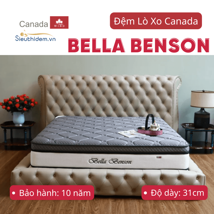 Đệm lò xo Canada Bella Benson