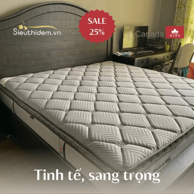 Đệm lò xo Canada Charlotte (160 x 200)-0