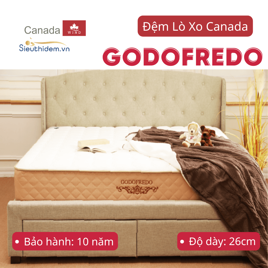 Đệm lò xo Canada Godofredo (200 x 220)-0