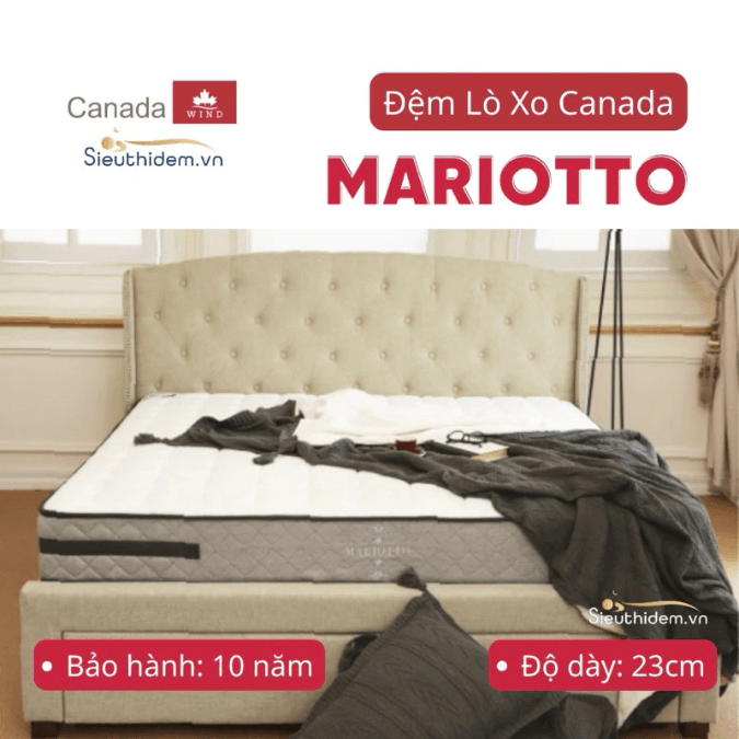Đệm lò xo Canada Mariotto (140 x 200)-0