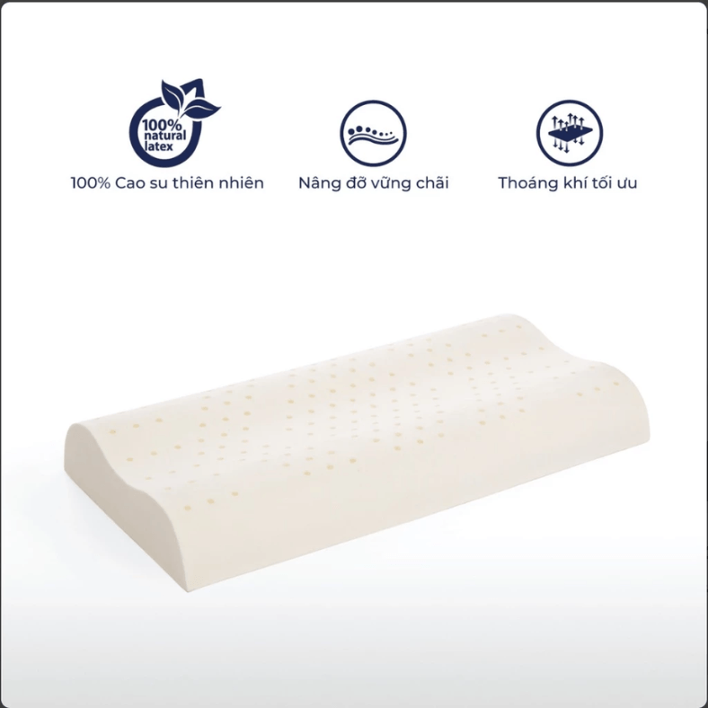 Gối cao su Liên Á Contour (38 x 51)-1