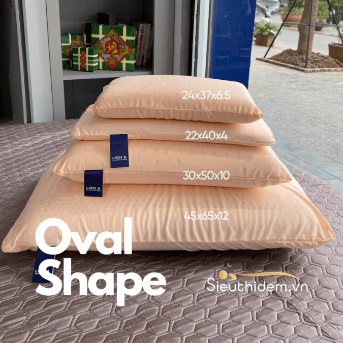 Gối cao su Liên Á Oval (24 x 37)-0