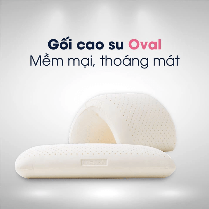 Gối cao su Liên Á Oval (48 x 76)-3