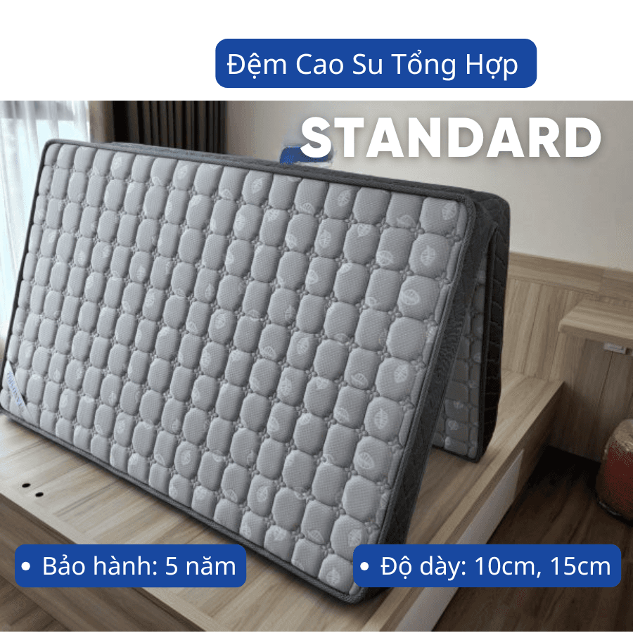 Đệm cao su tổng hợp Standard 15 cm (120 x 190)