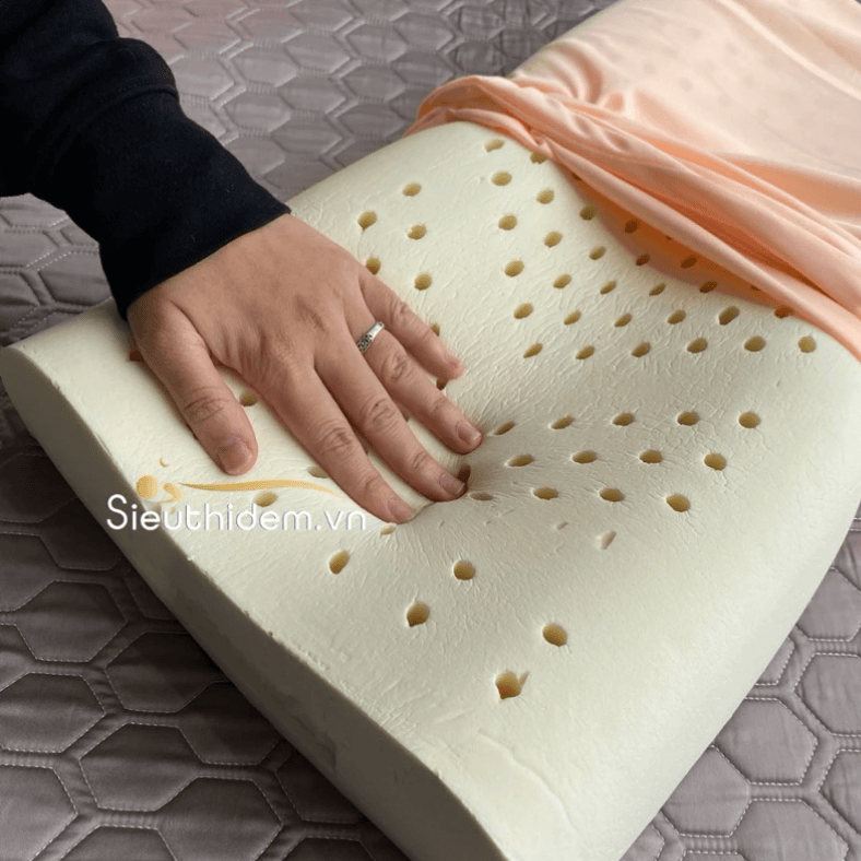 Gối cao su Liên Á Oval (45 x 65)-2