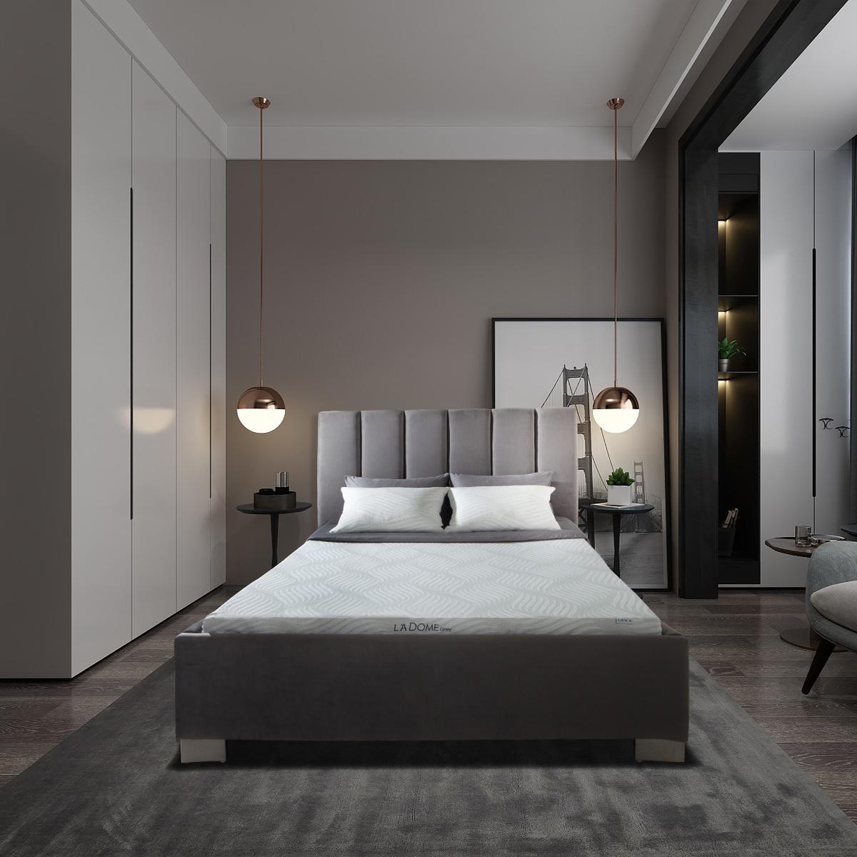 Đệm cao su Liên Á than hoạt tính Ladome Grey (120 x 200)