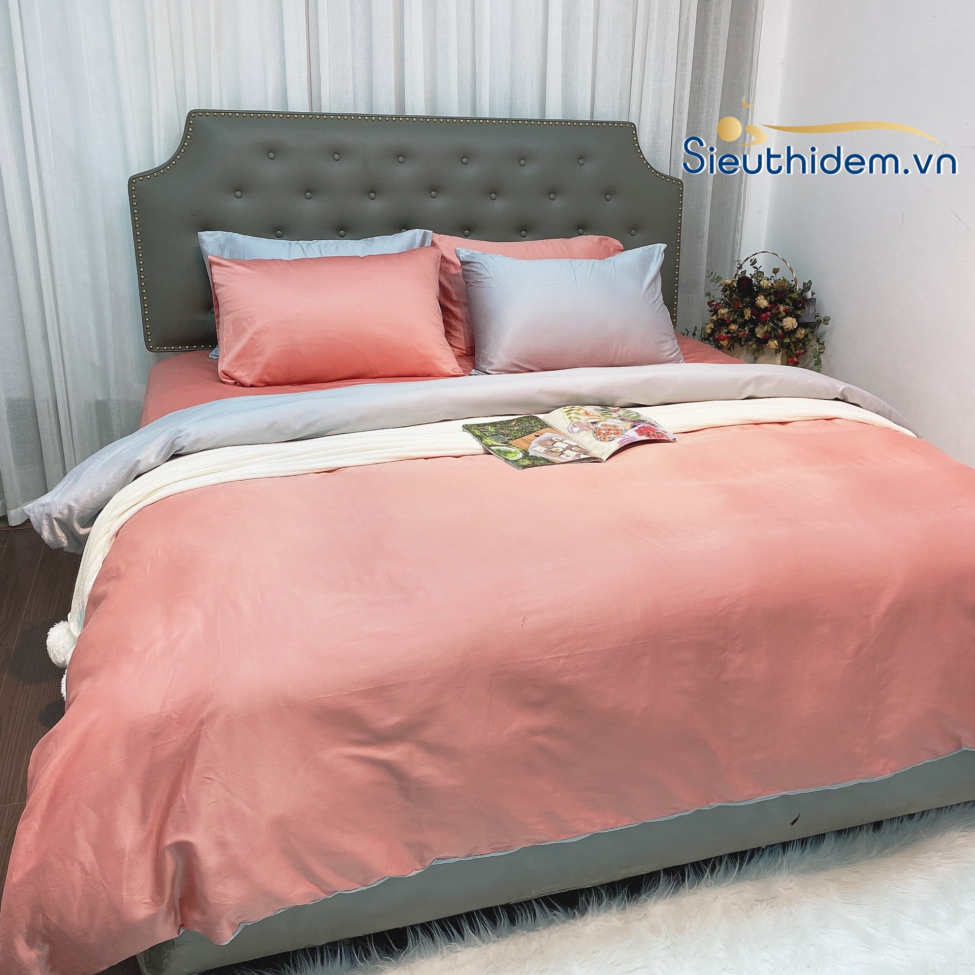 Bộ chăn ga Satin T400 ST001-0