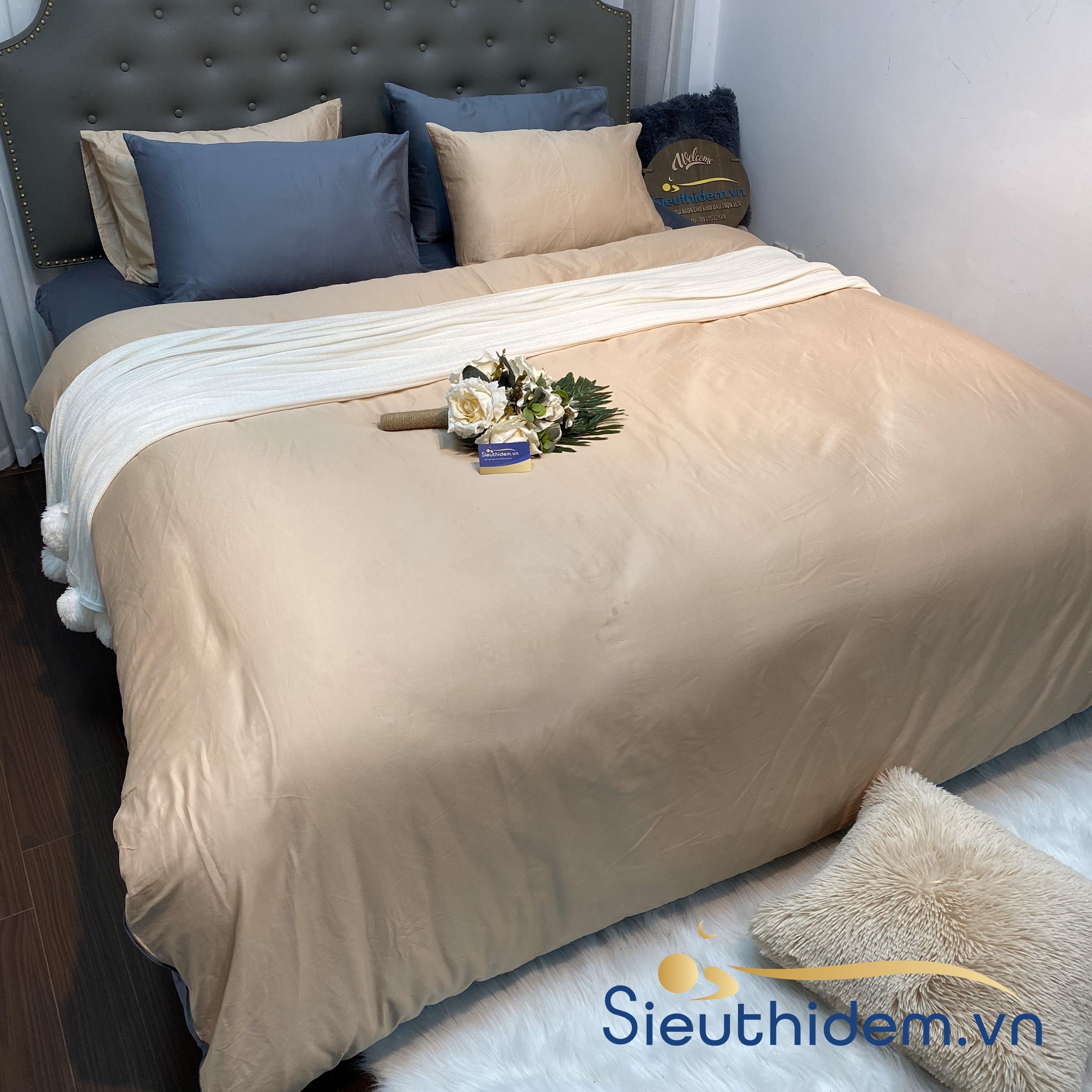 Bộ chăn ga Satin T400 ST002-0