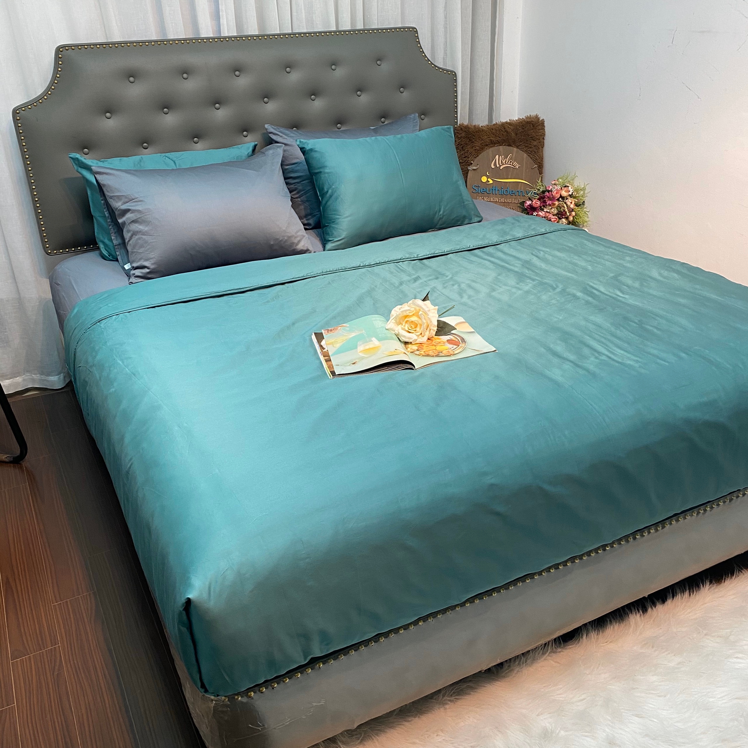 Bộ chăn ga Satin T400 ST006-0